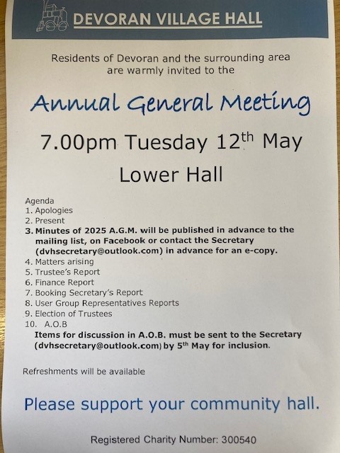 DVH Annual General Meeting 